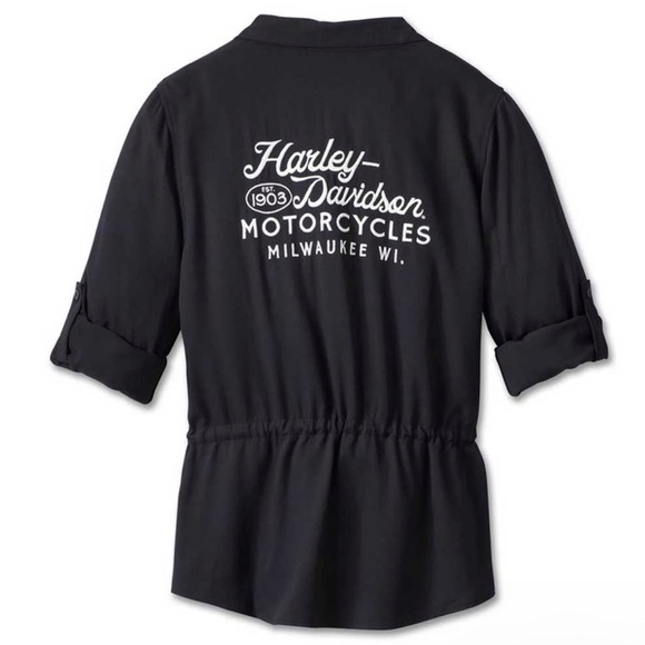 Harley-Davidson Tops - NWT Harley-Davidson® Women's Revolution Drawstring Waist Shirt